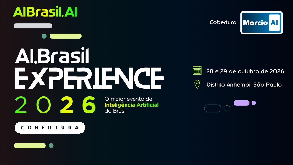 Arte do AI Brasil Experience 2026 com o selo Cobertura