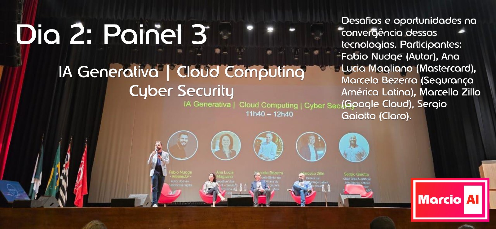 Painel sobre IA generativa, cloud computing e cyber security