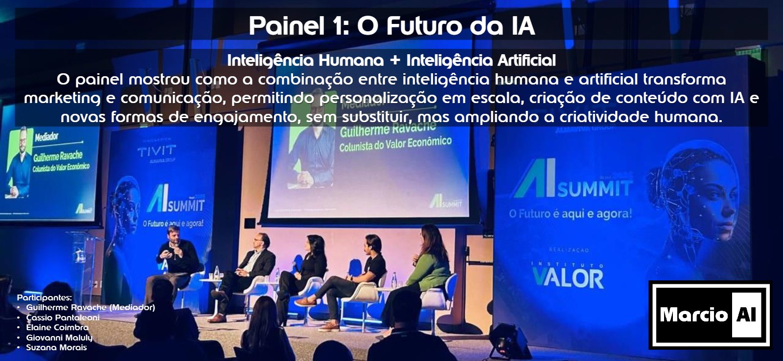 Painel o futuro da IA, inteligencia humana e inteligencia artificial