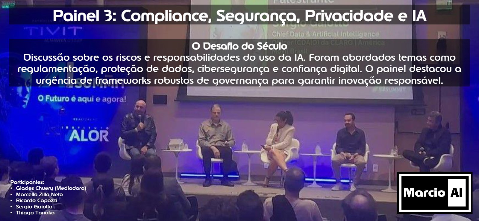 Painel compliance, seguranca, privacidade e IA