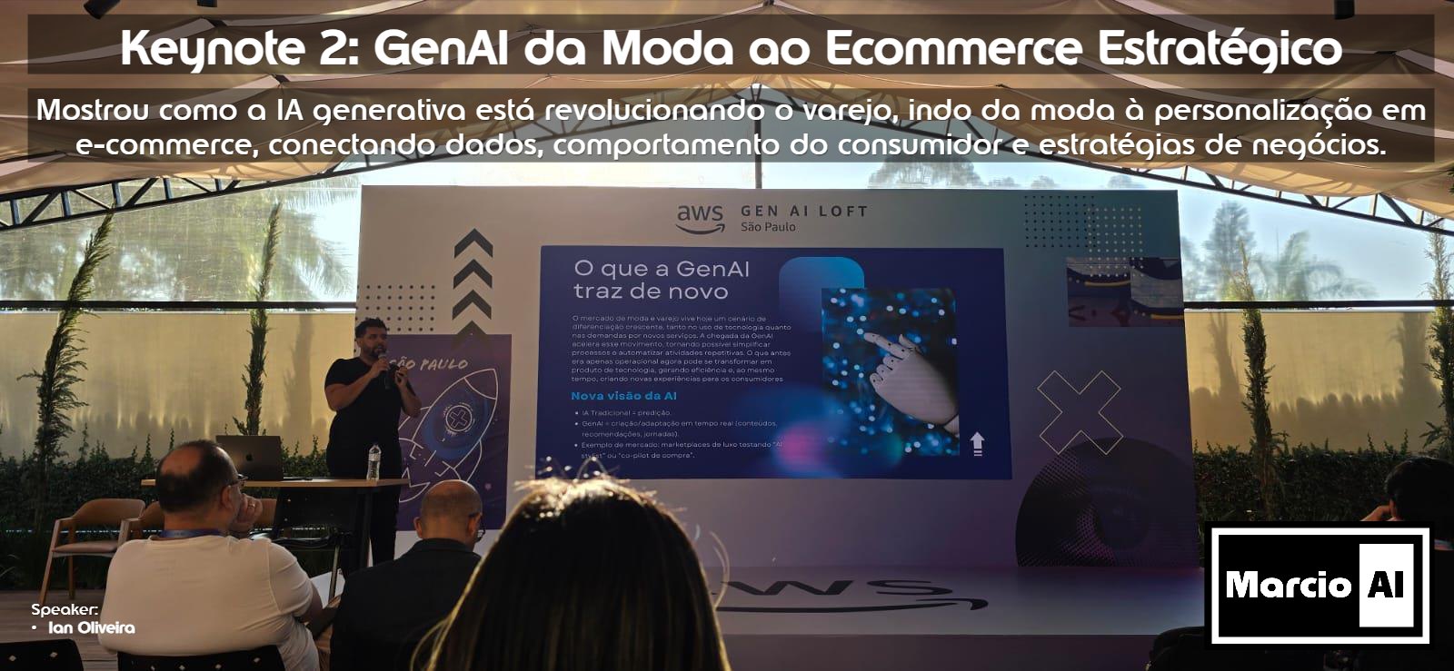 Keynote sobre GenAI da moda ao ecommerce estrategico