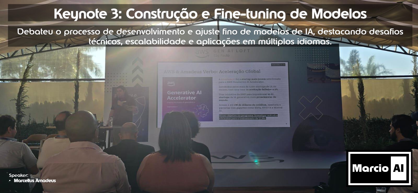 Keynote sobre construcao e fine tuning de modelos