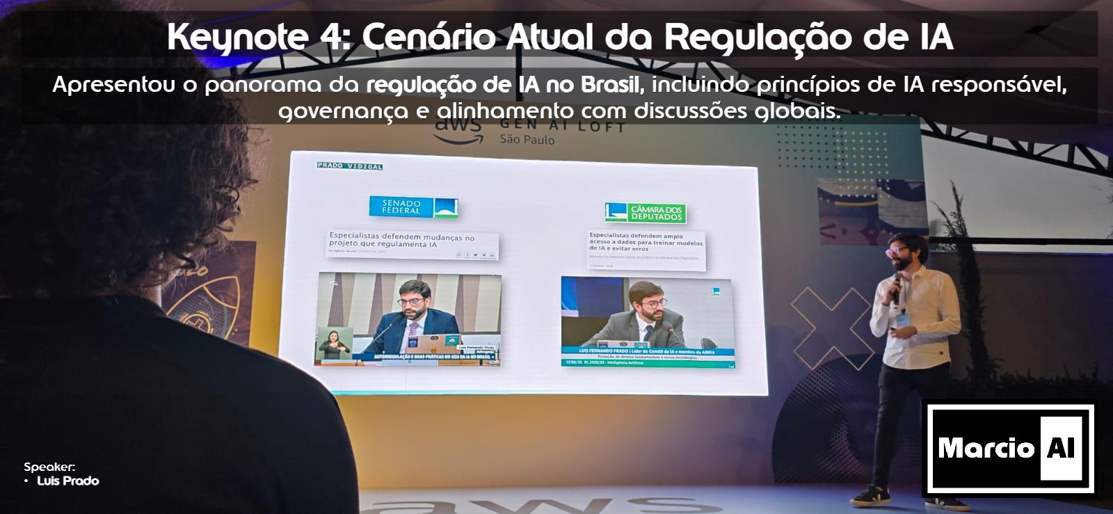 Keynote sobre o cenario atual da regulacao de IA