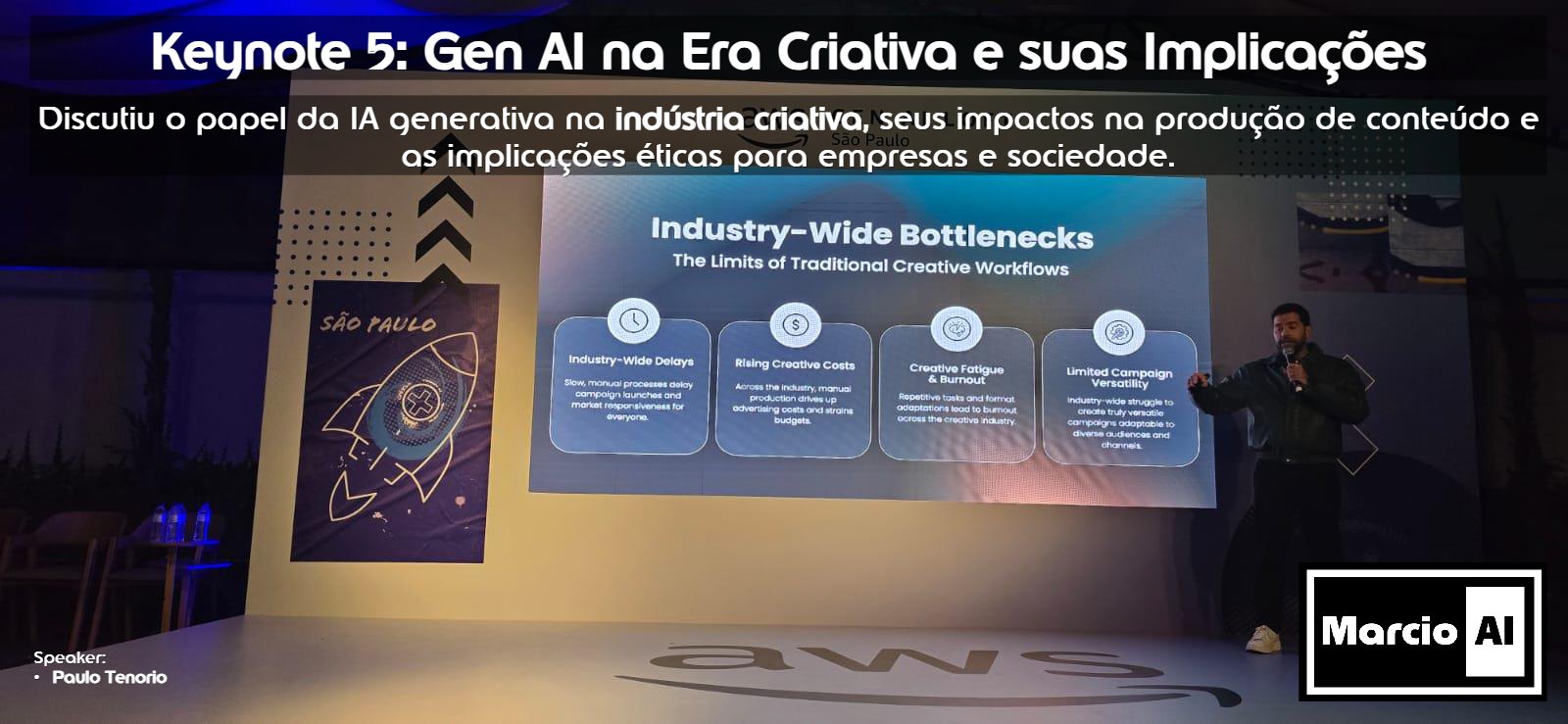 Keynote sobre GenAI na era criativa