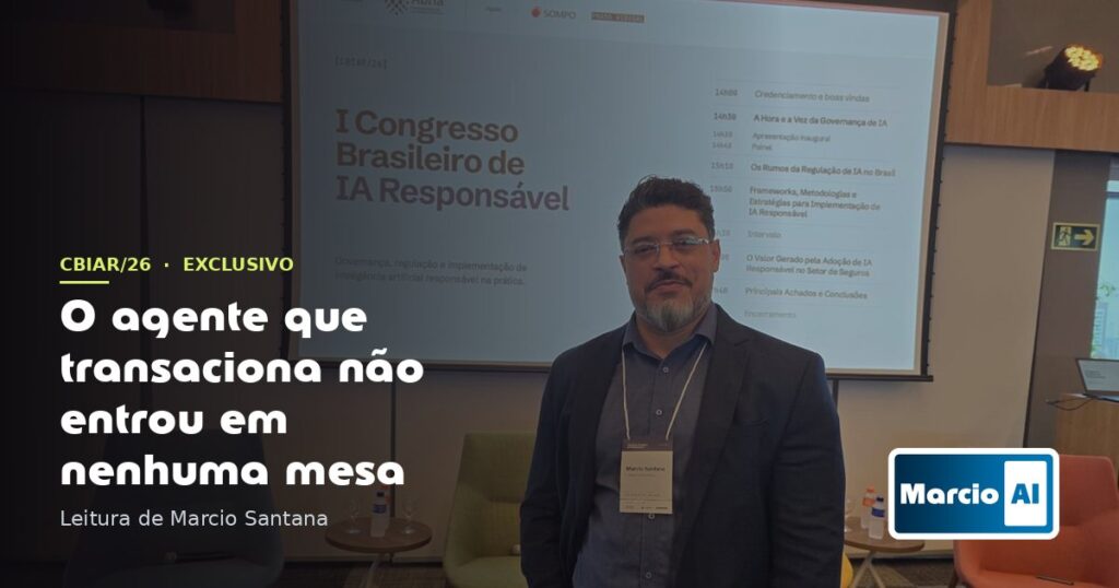 Capa do exclusivo sobre o agente que transaciona, no I Congresso Brasileiro de IA Responsável