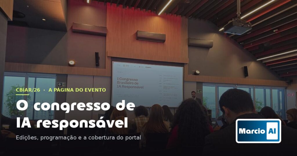 Capa da página do Congresso Brasileiro de IA Responsável no portal Marcio.AI