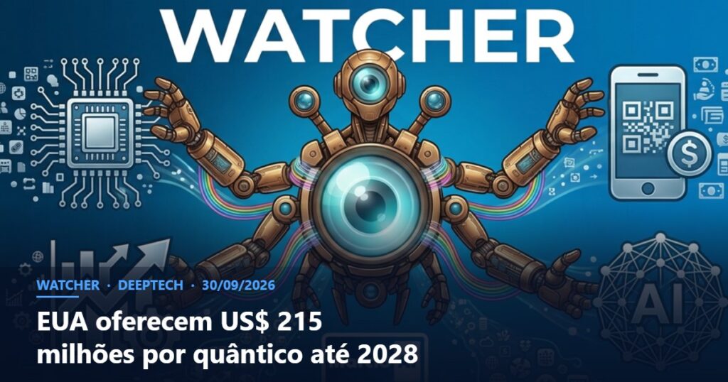 Capa do Watcher com o título EUA oferecem US$ 215 milhões por quântico até 2028