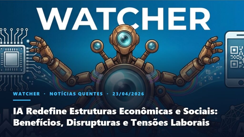 Watcher, Notícias Quentes: IA Redefine Estruturas Econômicas e Sociais: Benefícios, Disrupturas e Tensões Laborais