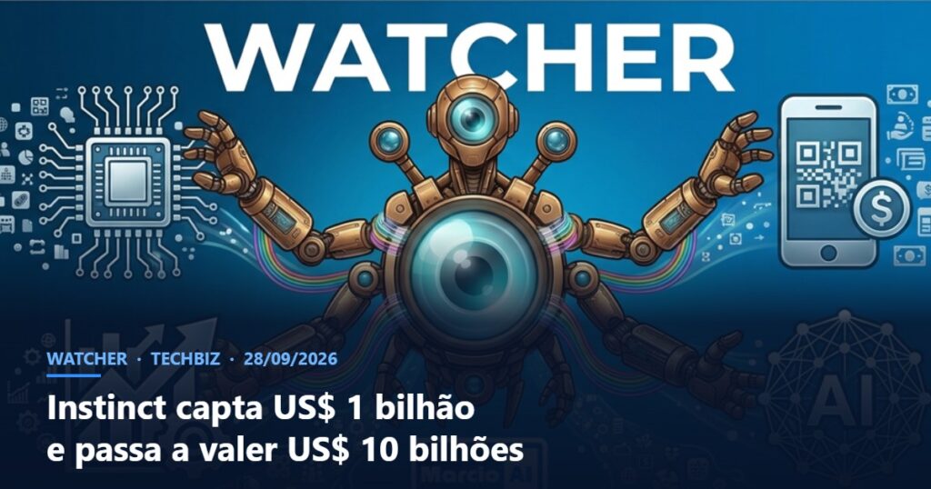 Capa do Watcher com o título Instinct capta US$ 1 bilhão e passa a valer US$ 10 bilhões