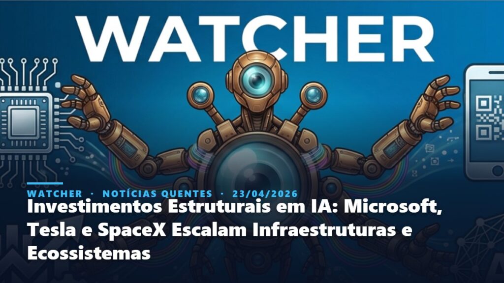 Watcher, Notícias Quentes: Investimentos Estruturais em IA: Microsoft, Tesla e SpaceX Escalam Infraestruturas e Ecossistemas