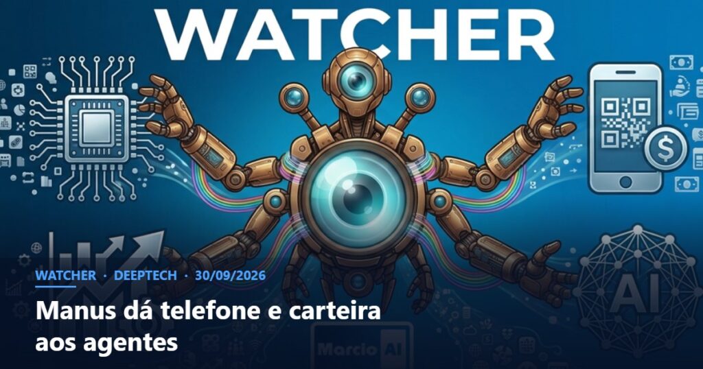 Capa do Watcher com o título Manus dá telefone e carteira aos agentes