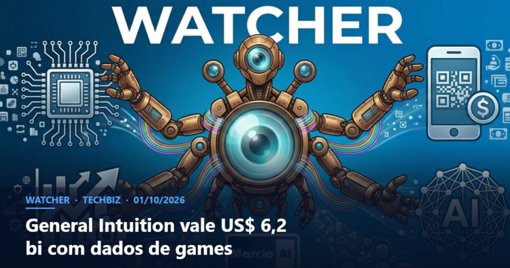 Capa do Watcher com o título General Intuition vale US$ 6,2 bi com dados de games