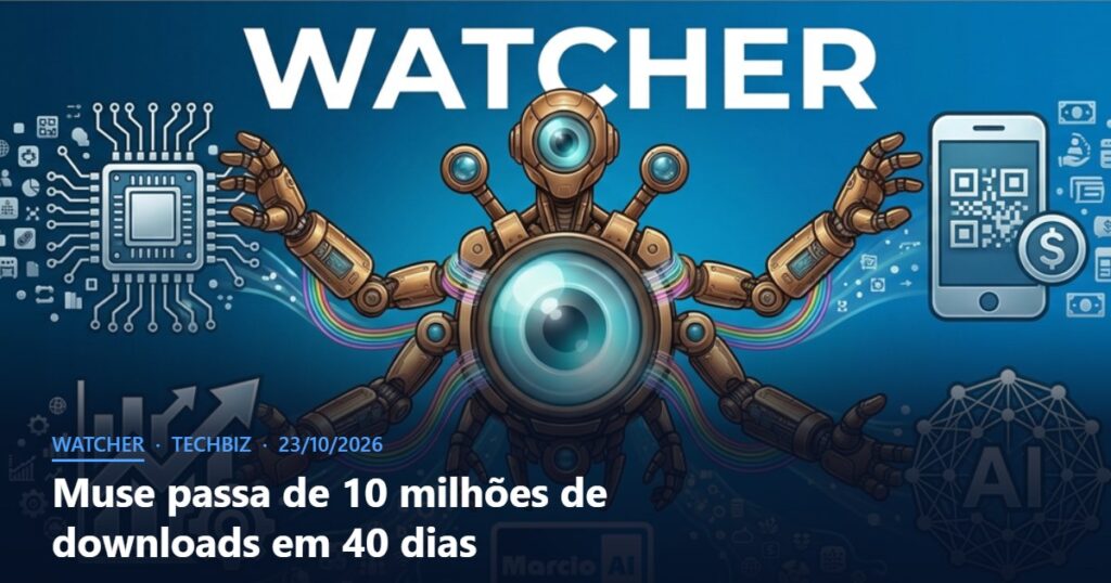 Capa do Watcher com o título Muse passa de 10 milhões de downloads em 40 dias