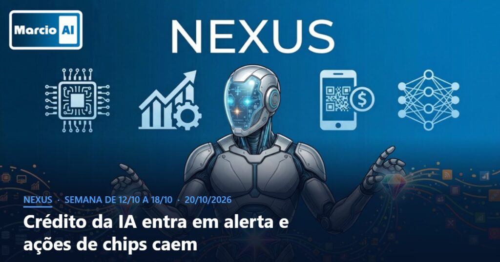 Capa do Nexus com o título Crédito da IA entra em alerta e ações de chips caem