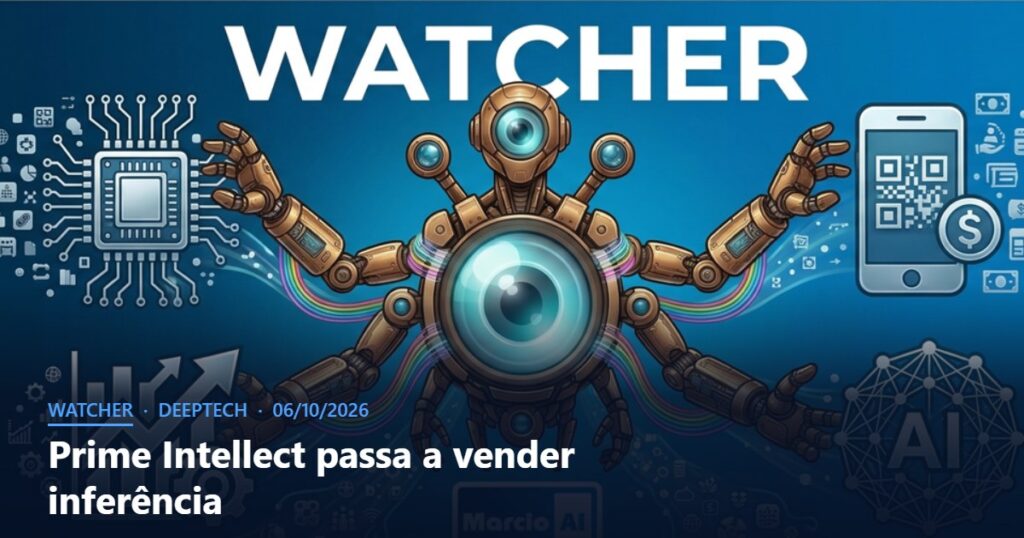 Capa do Watcher com o título Prime Intellect passa a vender inferência